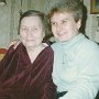 Etelka néni Judittal a 90.születésnapján Kaposvár 1995